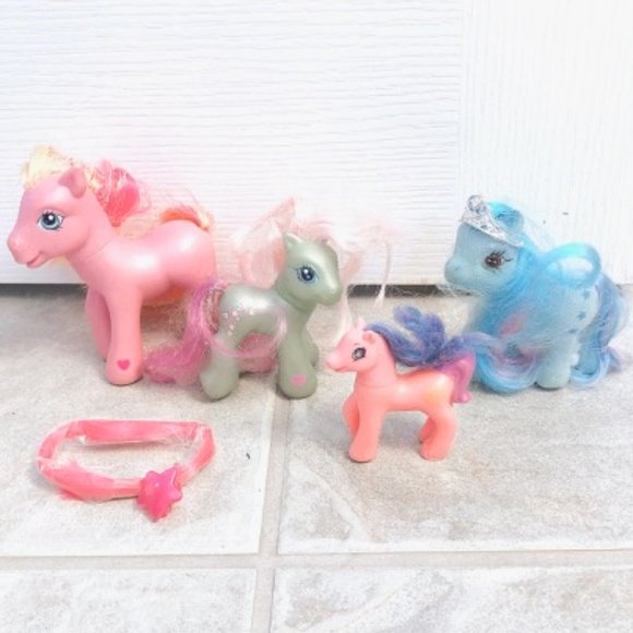 Rare Vintage 4 My Little Pony Girls Toys - Picture 1 of 2